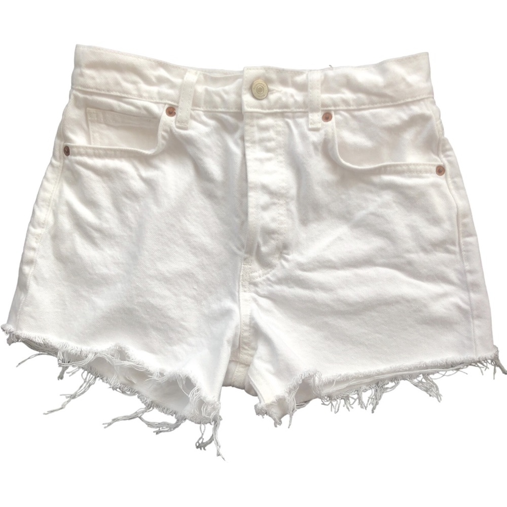 Reformation high rise jean shorts